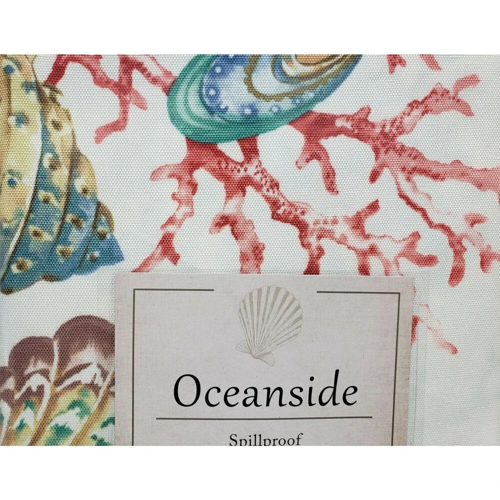 Printed Spillproof Fabric Tablecloth,60